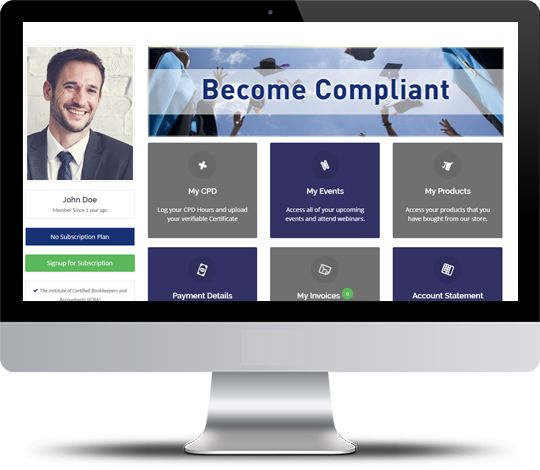 Profile page with CPD hours allocation, featuring options to allocate CPD, and view invoices. | SAAA | South African Accounting Academy